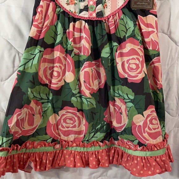 Matilda Jane All Abloom Dress flutter Roses NWT 6 - Picture 5 of 12